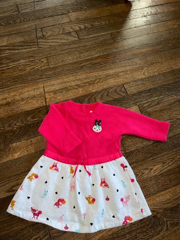 Robe catimini rose  6 mois