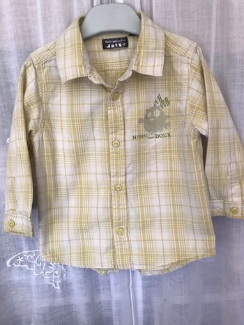Très jolie chemise à carreaux hibou 2  ans tout compte fait