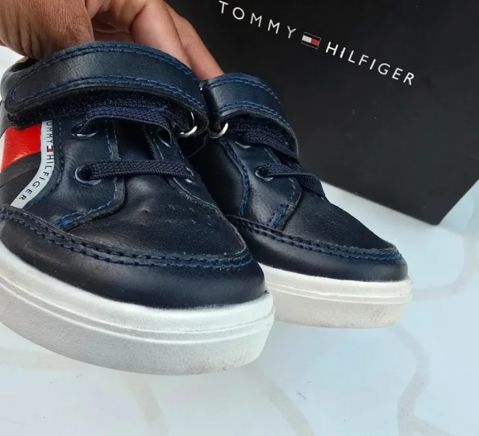 Basket Tommy Hilfiger en cuir - photo numéro 5