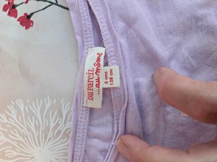 Joli lot tee-shirt sirène pailletée et debardeur fleuri 🌸 - T 8 ans - Du Pareil Au Même dpam - photo numéro 5