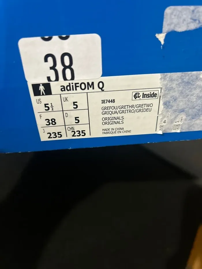 Baskets Adidas AdiFOM Q grises 38 - photo numéro 6