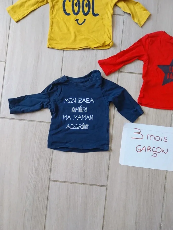 Lot t-shirt manche longue - photo numéro 3