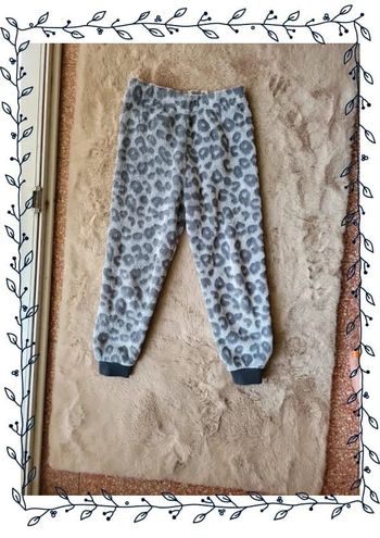 Bas de pyjama fourré motif léopard