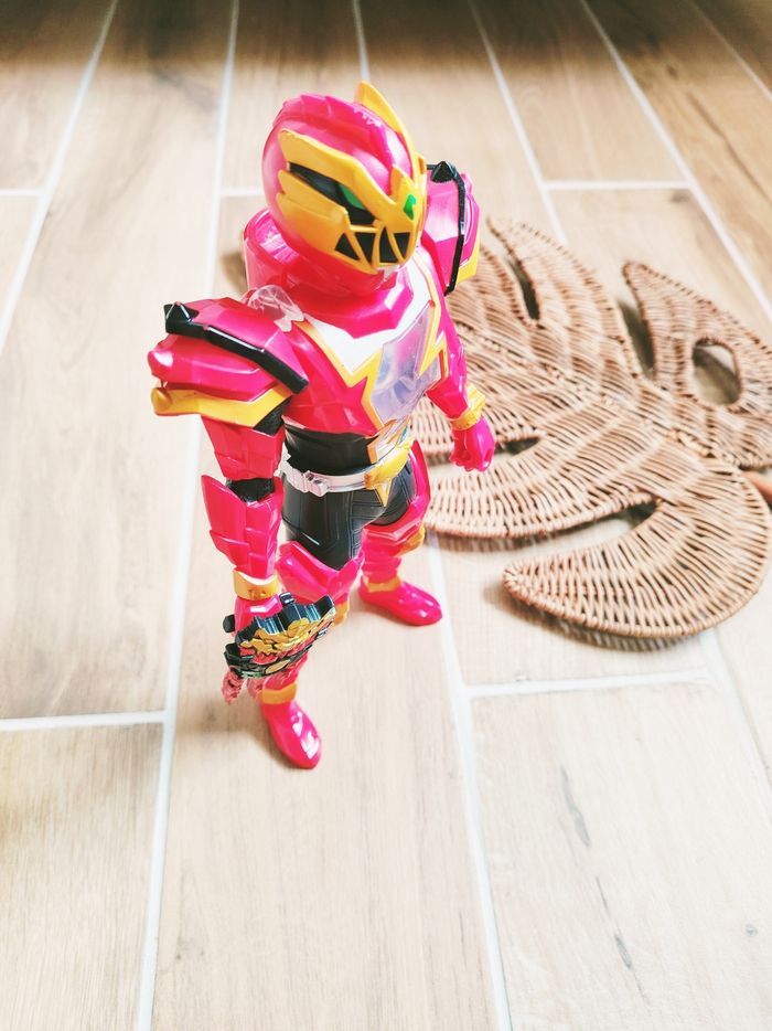 🙅Power rangers dino fury attaque tournoyante grande figurine du ranger rouge - photo numéro 3