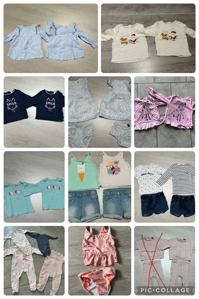 Lot de 26 vêtements taille 18mois