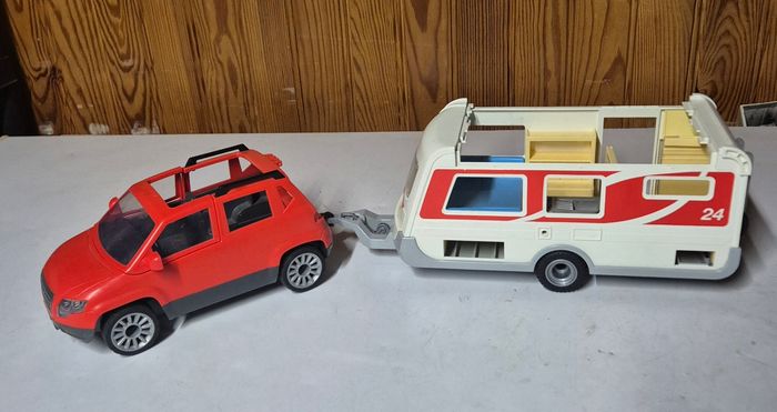 Playmobil 5434 +5436 voiture et caravane summer fun