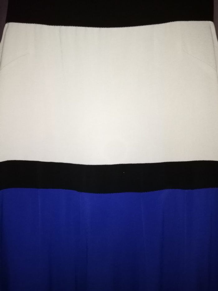 Robe bleue noire et blanche T4 Jennyfer - photo numéro 3