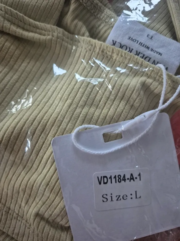 Top Court Vert Clair Femme Taille L/40 - photo numéro 3
