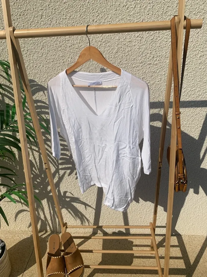 T-shirt Zara blanc - photo numéro 2
