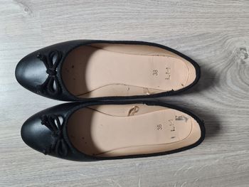 Ballerine noir filles adolescent femme taille 38 la halle