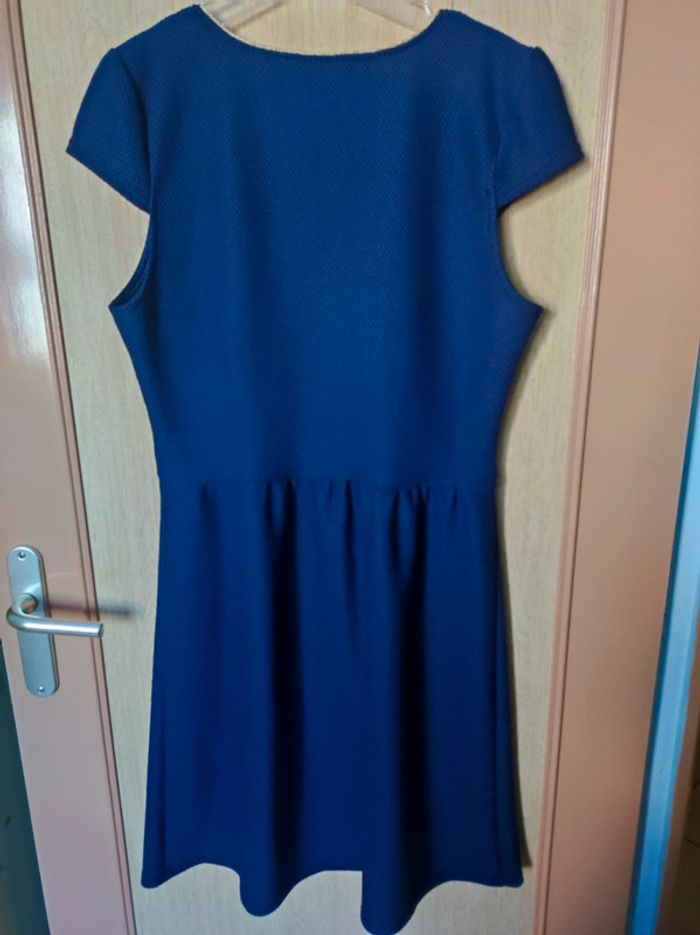 Robe bleu et doré col V Naf Naf - photo numéro 5