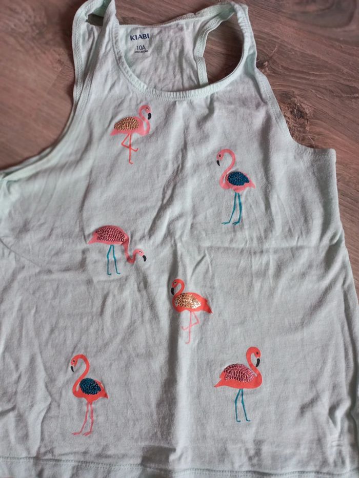 Lot 2 débardeurs 'kiabi' 10 ans - photo numéro 3