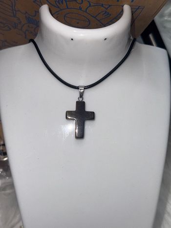 Sublime, croix, minéraux, véritable, œil de tigre