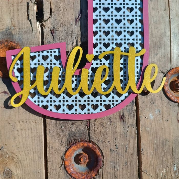 Prénom, initiale de porte personnalisable - photo numéro 2