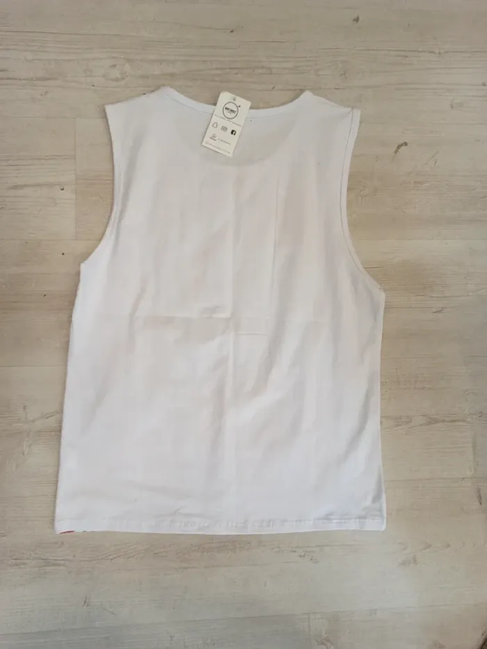 Débardeur homme blanc taille XL - photo numéro 2