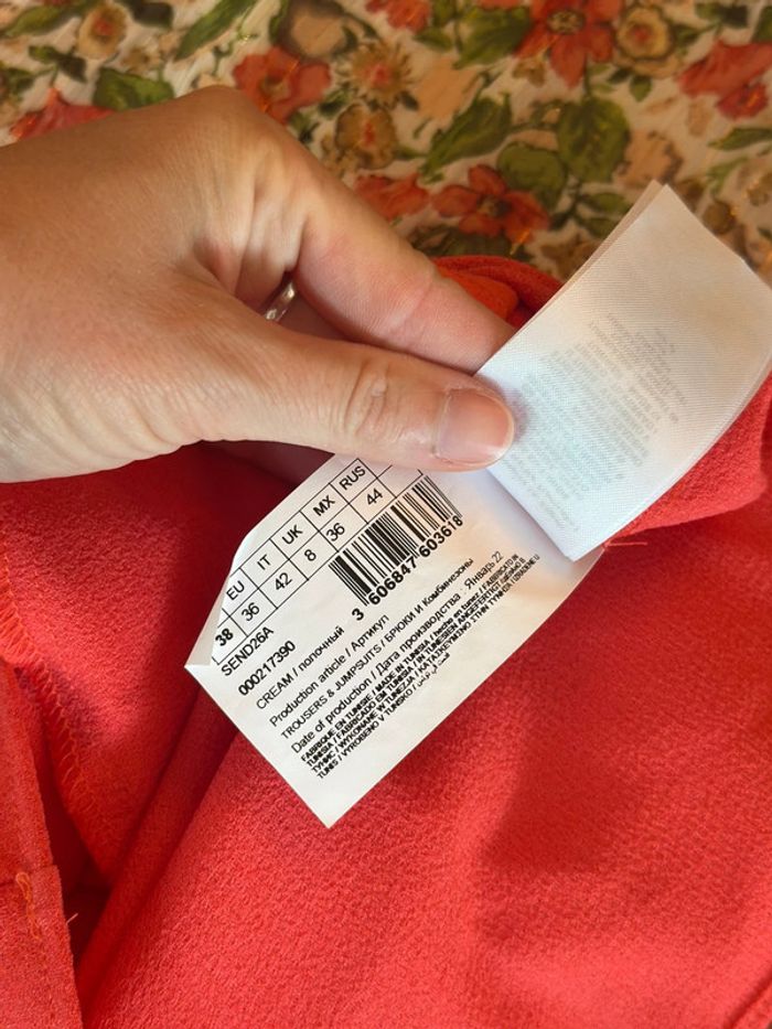 Combishort fleuri corail Nafnaf taille 38 - photo numéro 11