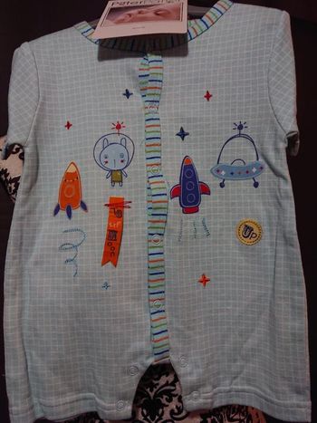 Barboteuse, neuve, 0/3 mois, Marque Pitter Patter