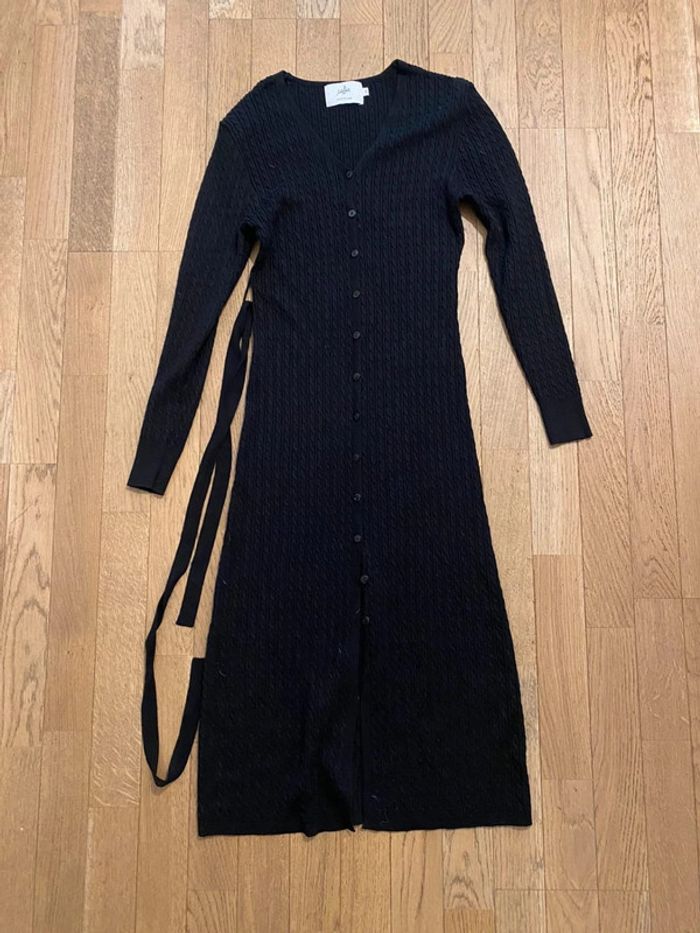 Longue robe noire en maille taille S Calie Paris - photo numéro 2