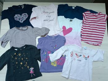 Lot Tee shirts manches longues 6 mois