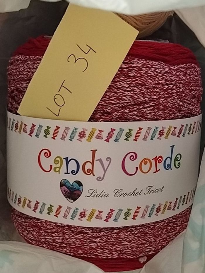 * 1 pelote fil de coton multicolore Candy Corde par Lidia Crochet #3 - photo numéro 5