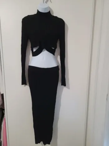 Ensemble croc top + jupe longue