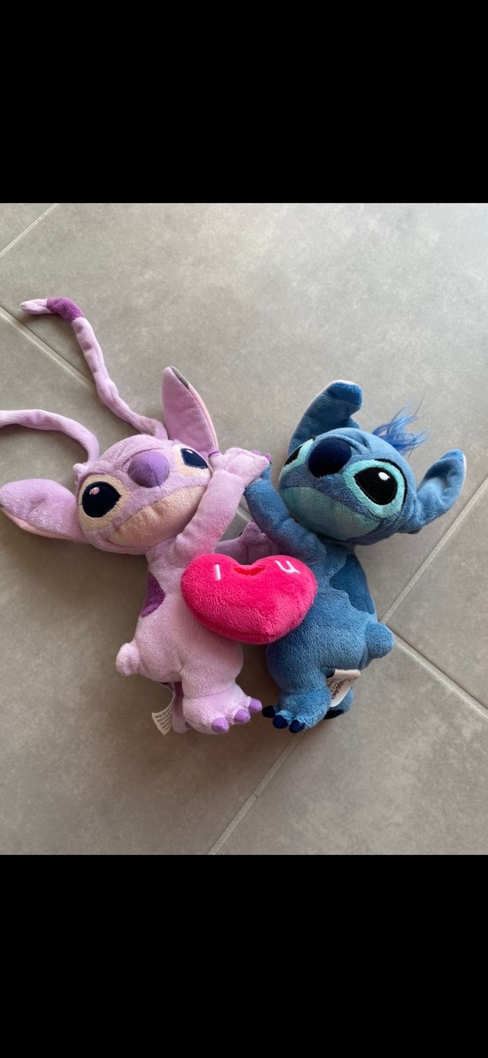 Peluche Angel et Stitch Neuve - photo numéro 2