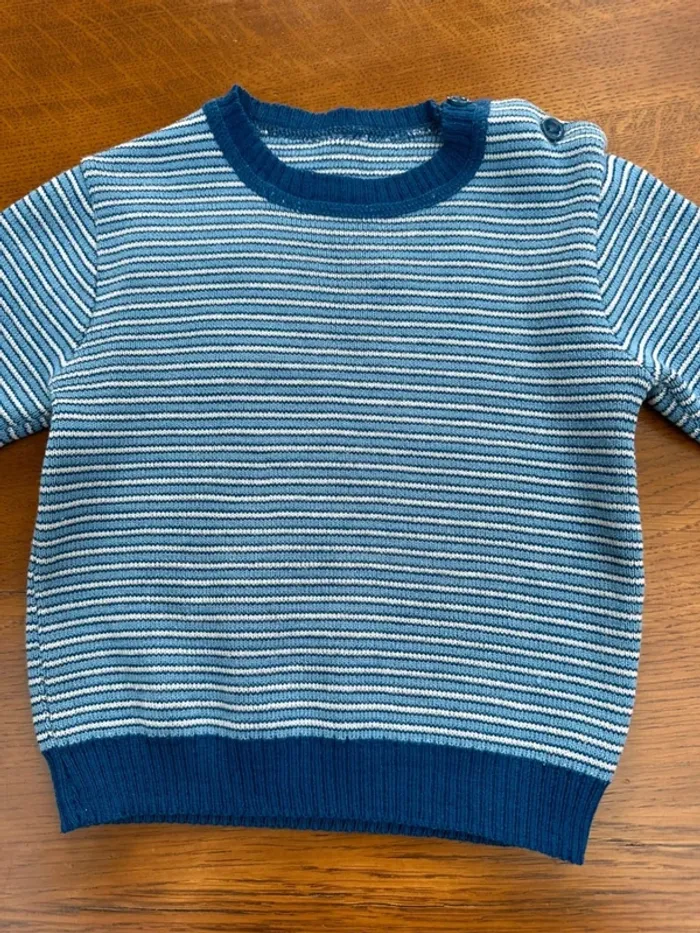 Pull rayé blue Crylor 2 ans - photo numéro 4