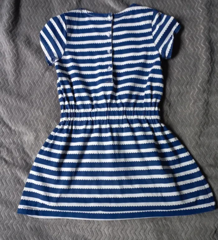 Superbe robe marine type marinière t7 SM - photo numéro 3