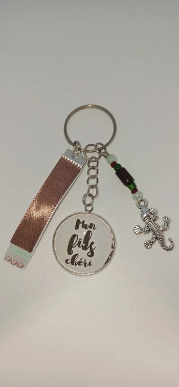 Cadeau mon fils, porte clé message " mon fils chéri "