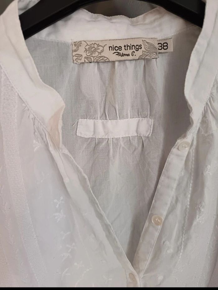 Belle robe en coton blanche - photo numéro 3
