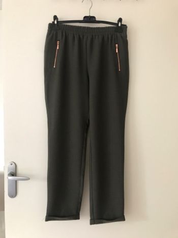 Pantalon fluide kaki