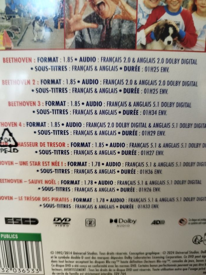 Beethoven intégrale 8 films - DVD (sous blister) - photo numéro 6