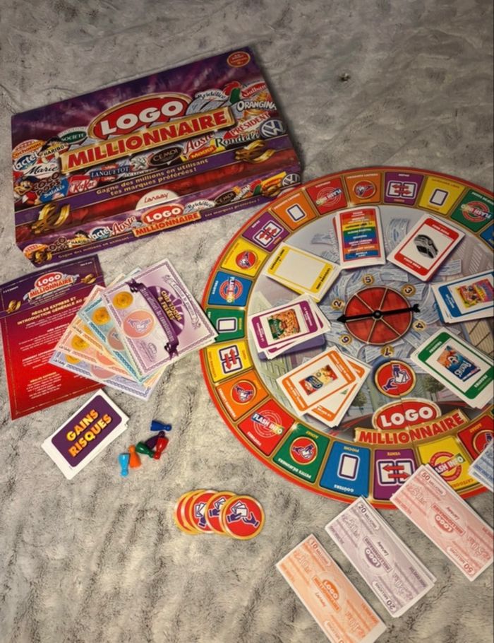 Jeu de société Logo Millionnaire Lansay complet comme neuf - photo numéro 2