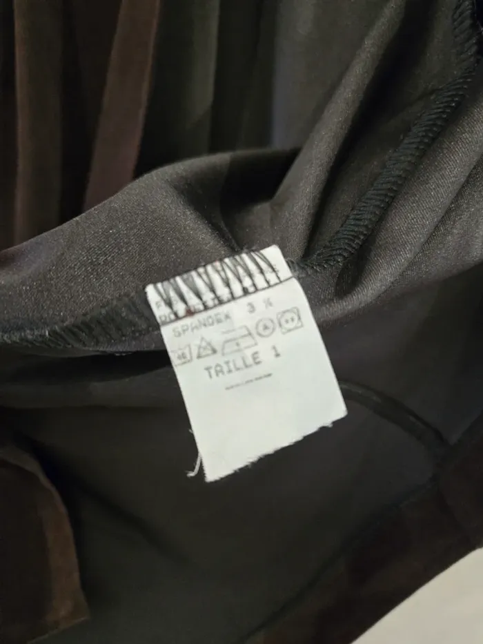 Veste en suédine marron Ky creation - photo numéro 3