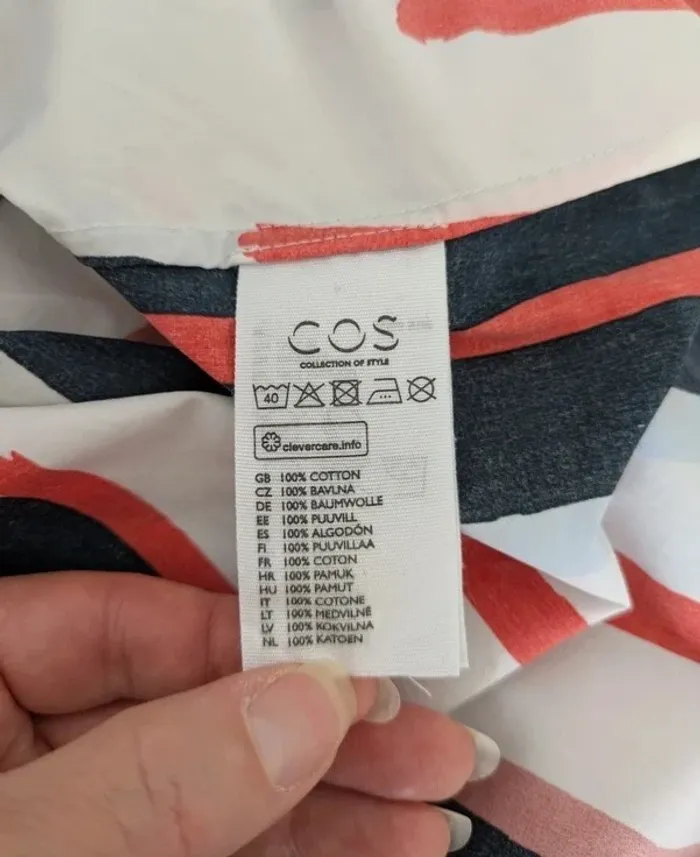Chemisier manches courtes en coton - COS - taille 36 - photo numéro 5