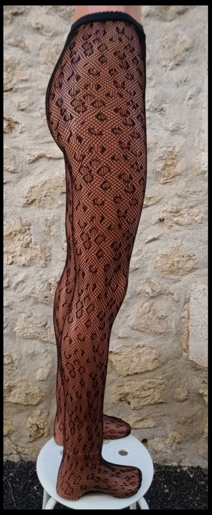 Collant résille motif fantaisie - photo numéro 4