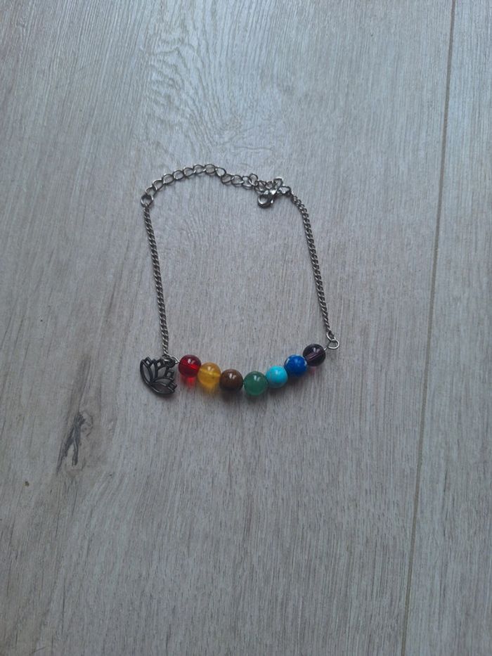 Bracelet 7 chakras et lotus - photo numéro 3