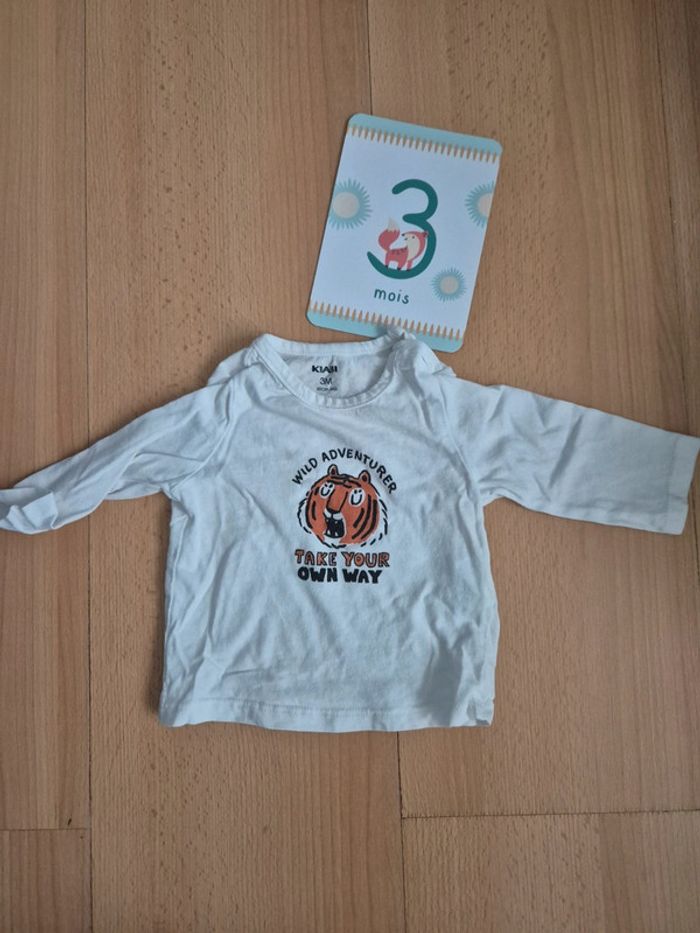 Tshirt manche longue tigre