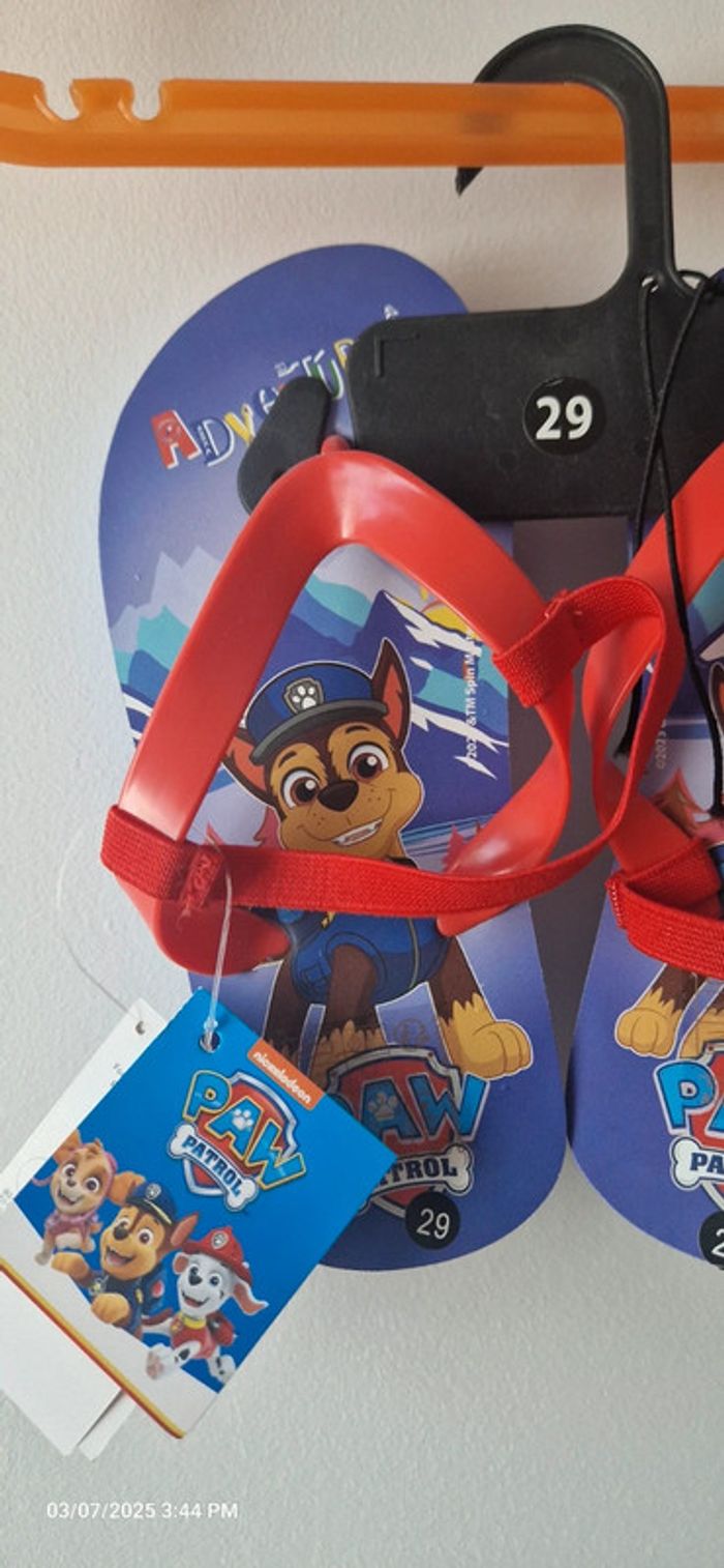 💞 Pat'patrouille - 1 Cartable + 1 paire de tongs - Taille 29 💞 - photo numéro 7