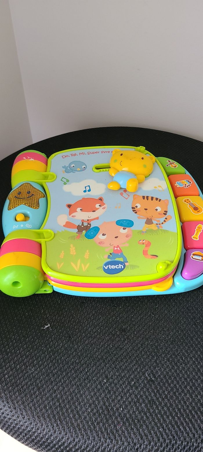 Super livre enchanté Do, ré, mi bleu Vtech - photo numéro 2