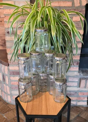 lot de 10 pots à confiture en verre