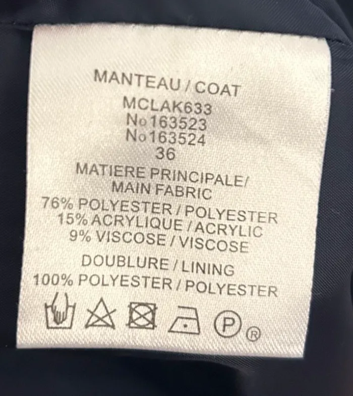 Manteau bleu marine Riu. - photo numéro 4
