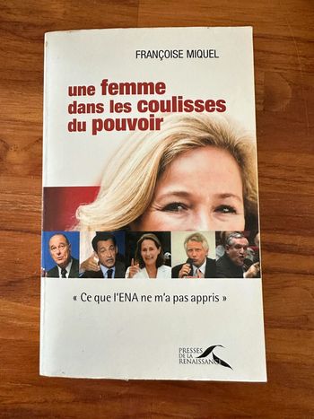 Livre - une femme dans les coulisses du pouvoir