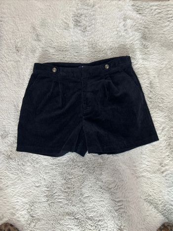 Short velours noir kiabi