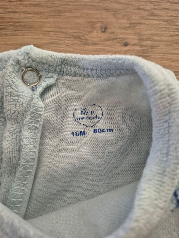 Pyjama 1 pièce Mots d'enfants 18 mois - photo numéro 3