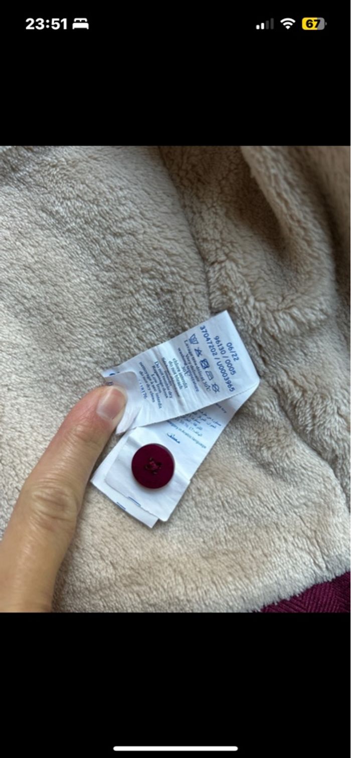 Lot ensemble manteau et bonnet bébé fille obaïbi - photo numéro 8