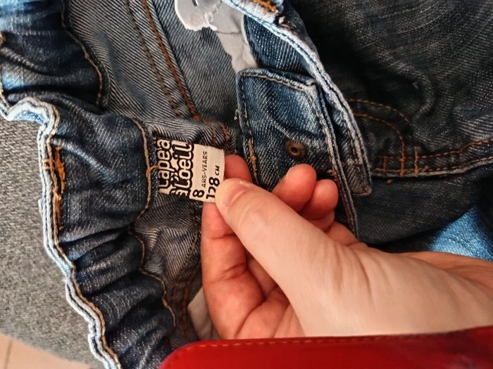 Bermuda / short en jean taille 8 ans - photo numéro 5