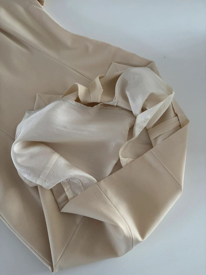 Robe droite beige avec laine T38 - photo numéro 5
