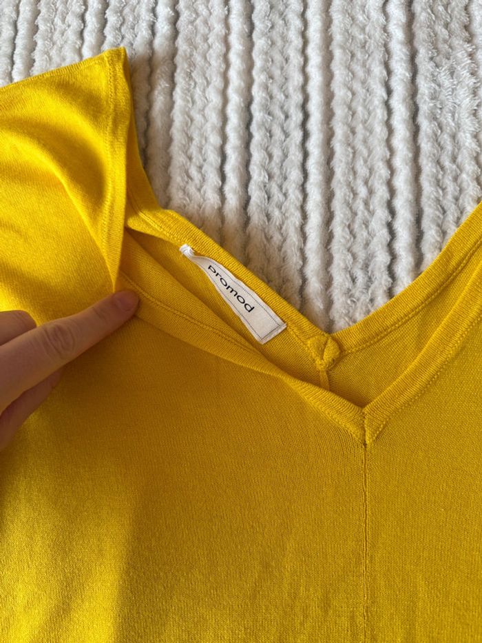 Pull moutarde Promod / Taille M - photo numéro 7