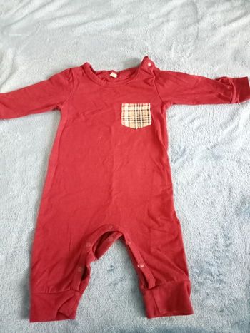 Combinaison rouge bordeaux